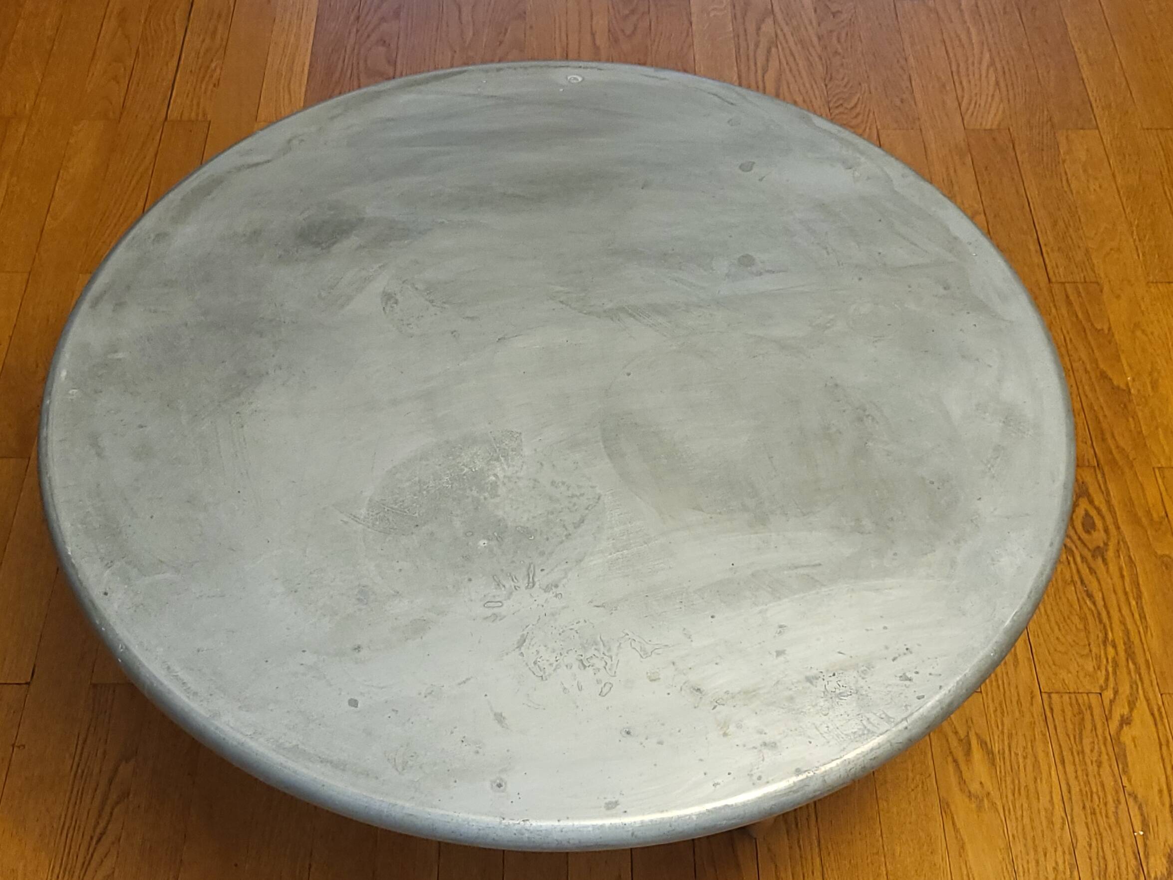 Sir Terence Conran coffee table for Conran shop Paris zinc top 1997