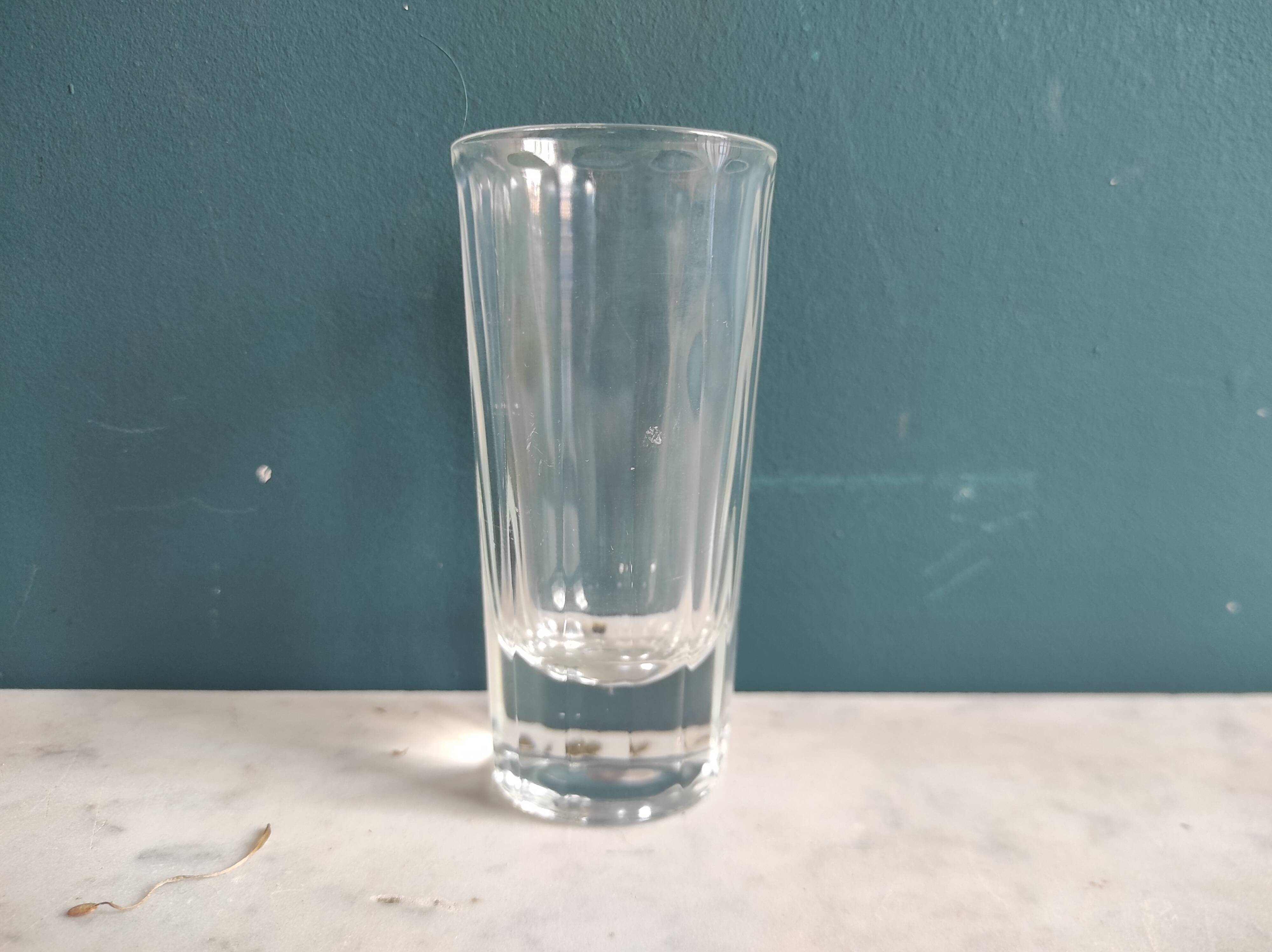 Set of 4 vintage French glasses for Pastis