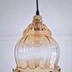 Vintage amber pendant light