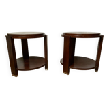 Pair of pedestal tables
