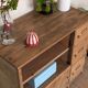 Old small workshop furniture made of wood.