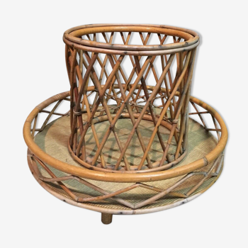 Rattan bottle holders