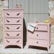 Chiffonnier rose poudré art déco
