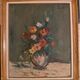 Hst painting in its frame "bouquet of flowers" signed in hst on the right ducollet 63