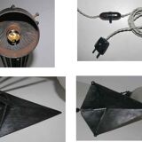 Lampe  fer forgé art déco