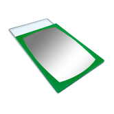 Green barber mirror