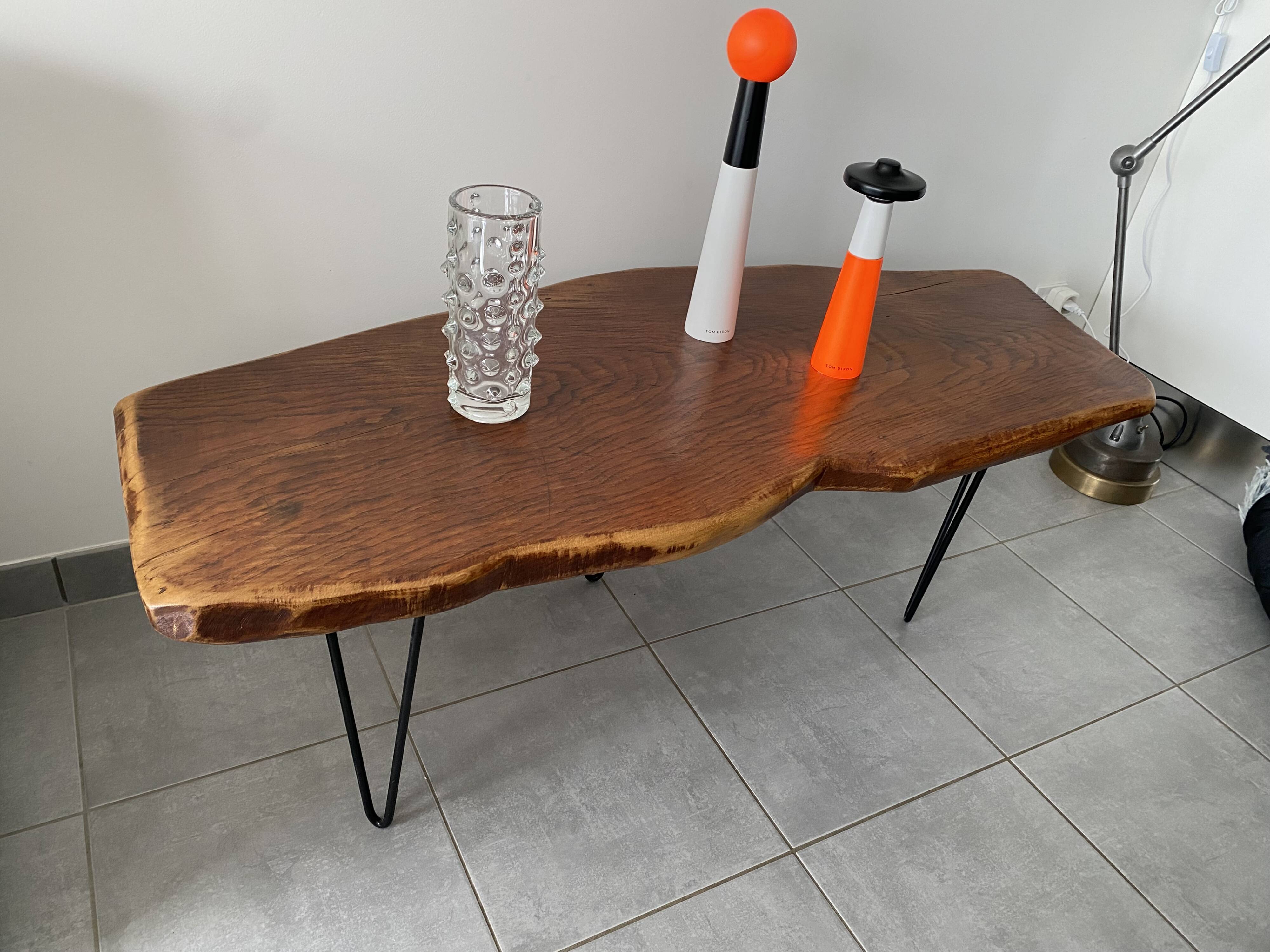Vintage brutalist coffee table from the 60s