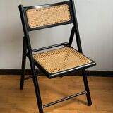 Folding canned chair