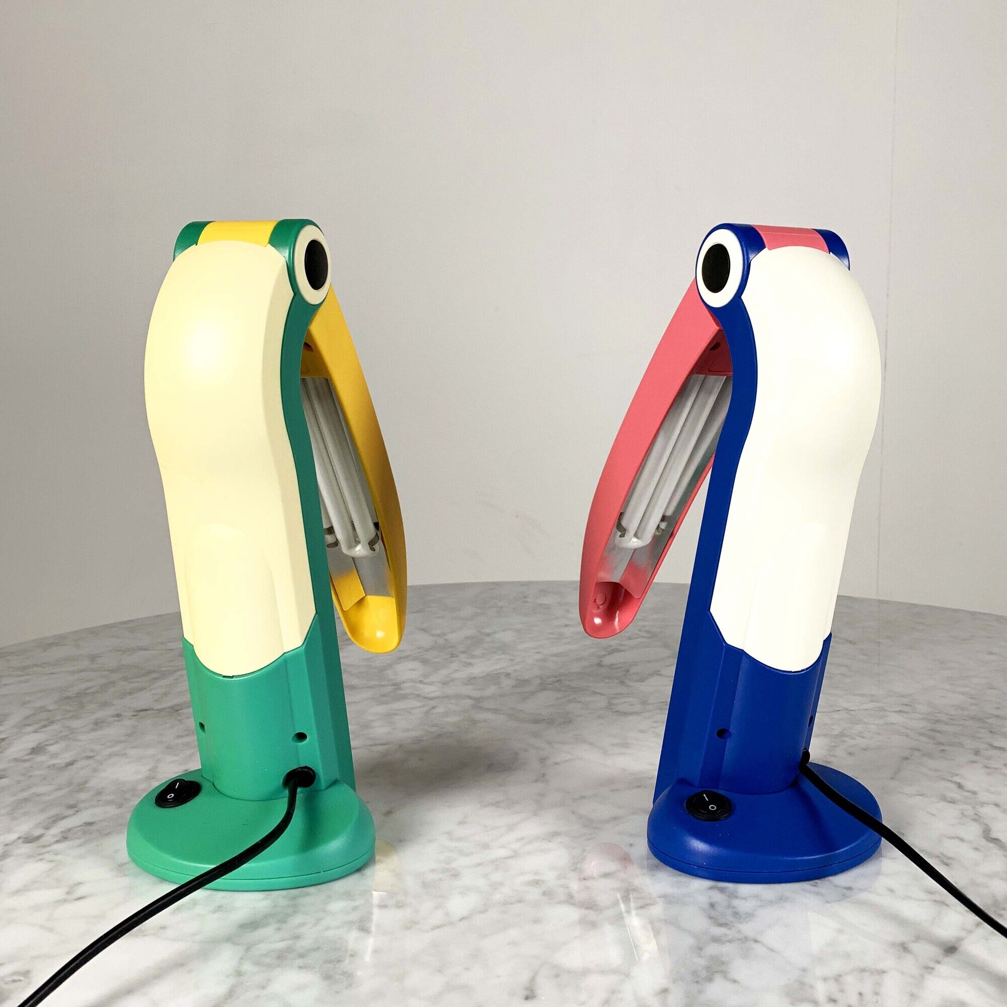 Toucan lamps by H.T. Huang for Huanglite, 1980