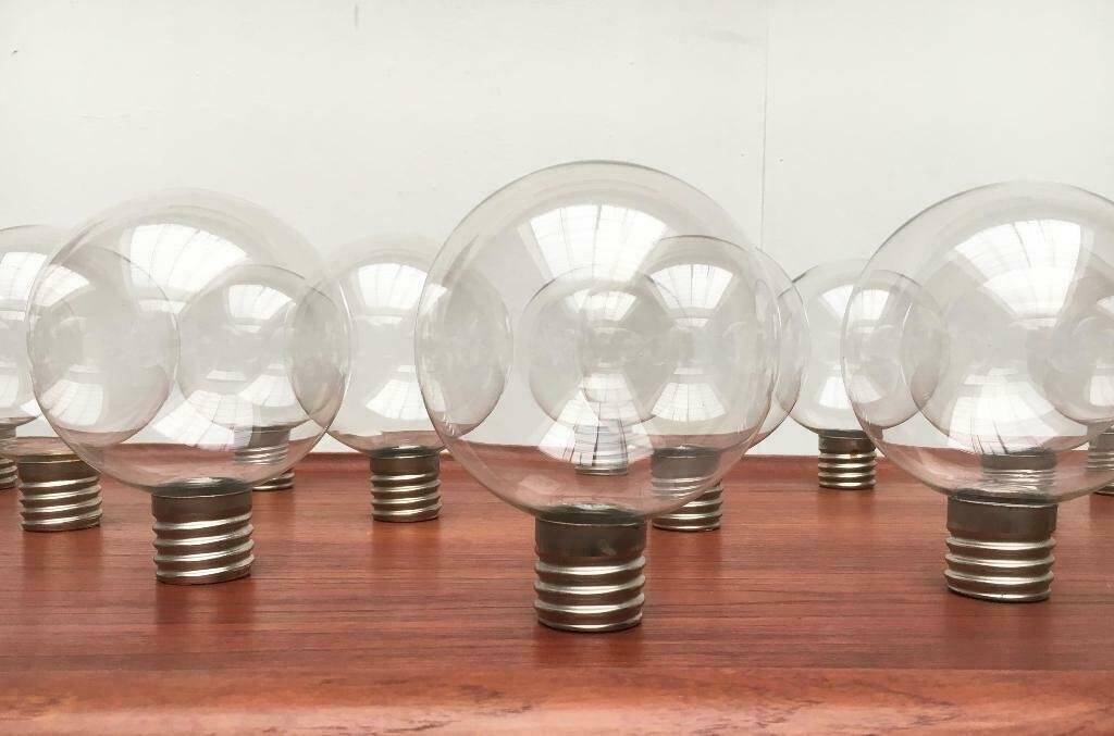 Vintage German Space Age replacement or spare glass piece for lamp by Motoko Ishii for Staff, 1970s.