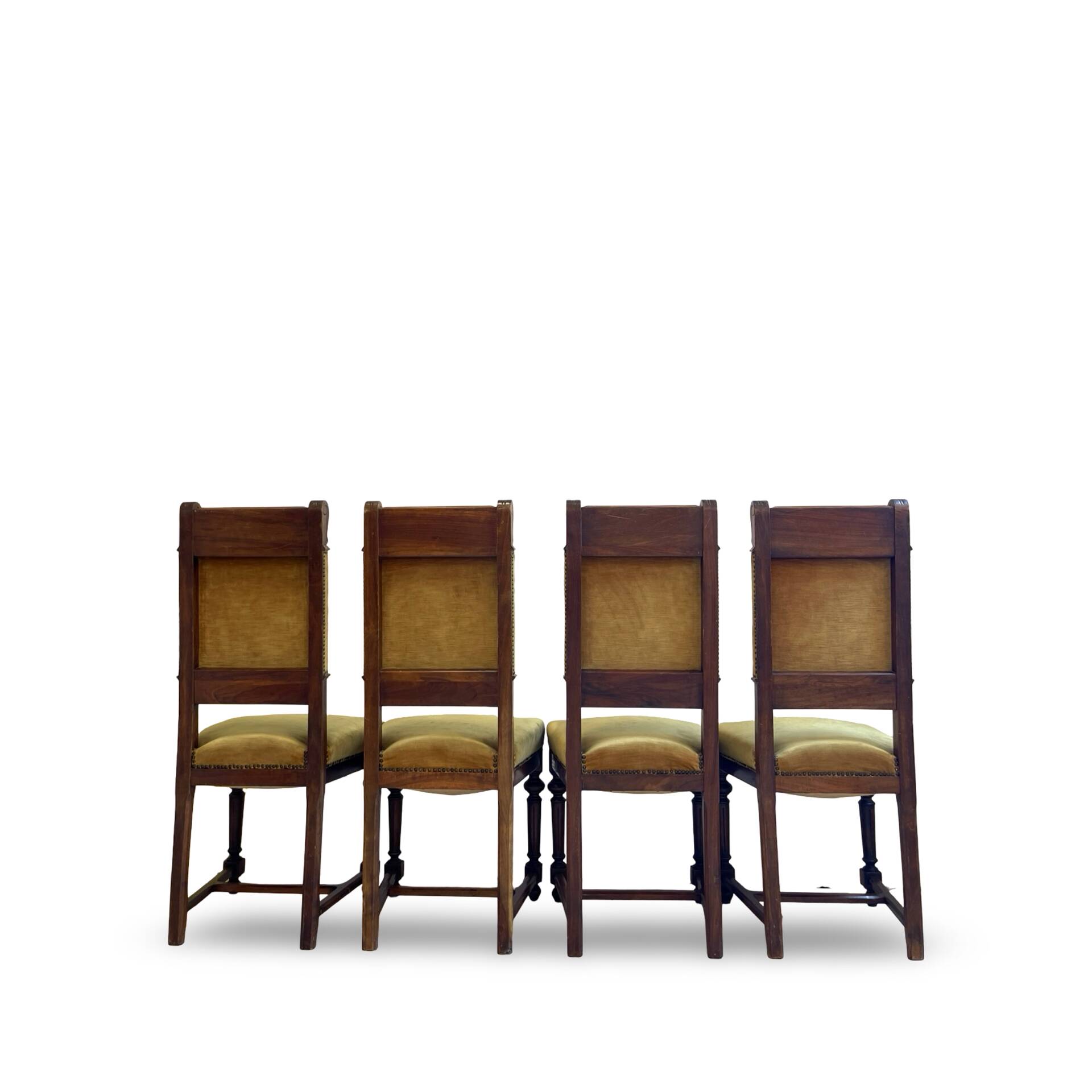 four Victorian dining chairs