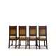 four Victorian dining chairs