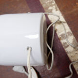 20th-century white opaline glass table lamp