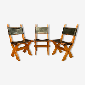 Set of three Bram Sprij chairs, the Netherlands, 1960s