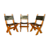 Set of three Bram Sprij chairs, the Netherlands, 1960s