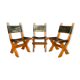 Set of three Bram Sprij chairs, the Netherlands, 1960s