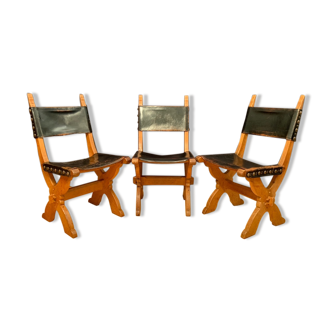 Set of three Bram Sprij chairs, the Netherlands, 1960s