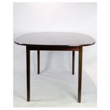 Dark Mahogany Dining Table Designed by Ole Wancher Made by P. Jeppesen
