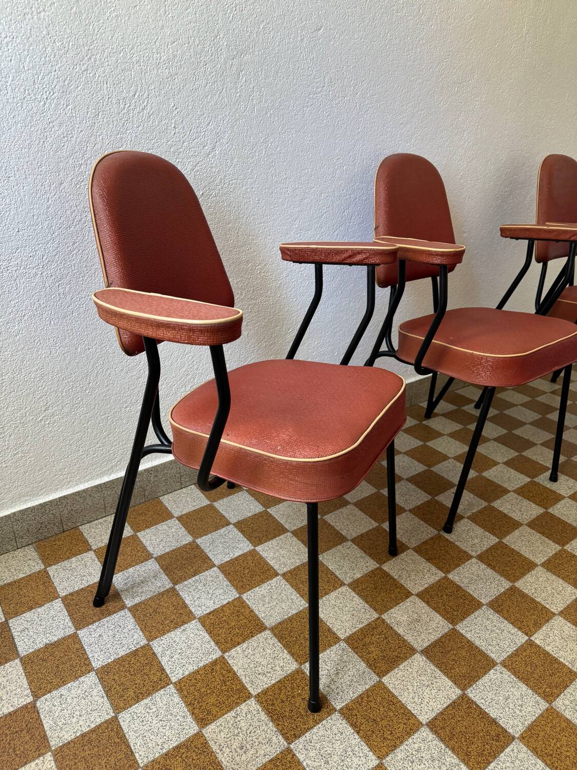 Tubular armchair chair from the 50s