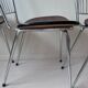 Lot de 3 chaises en formica et chrome années 70