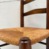 Chair in beech and straw