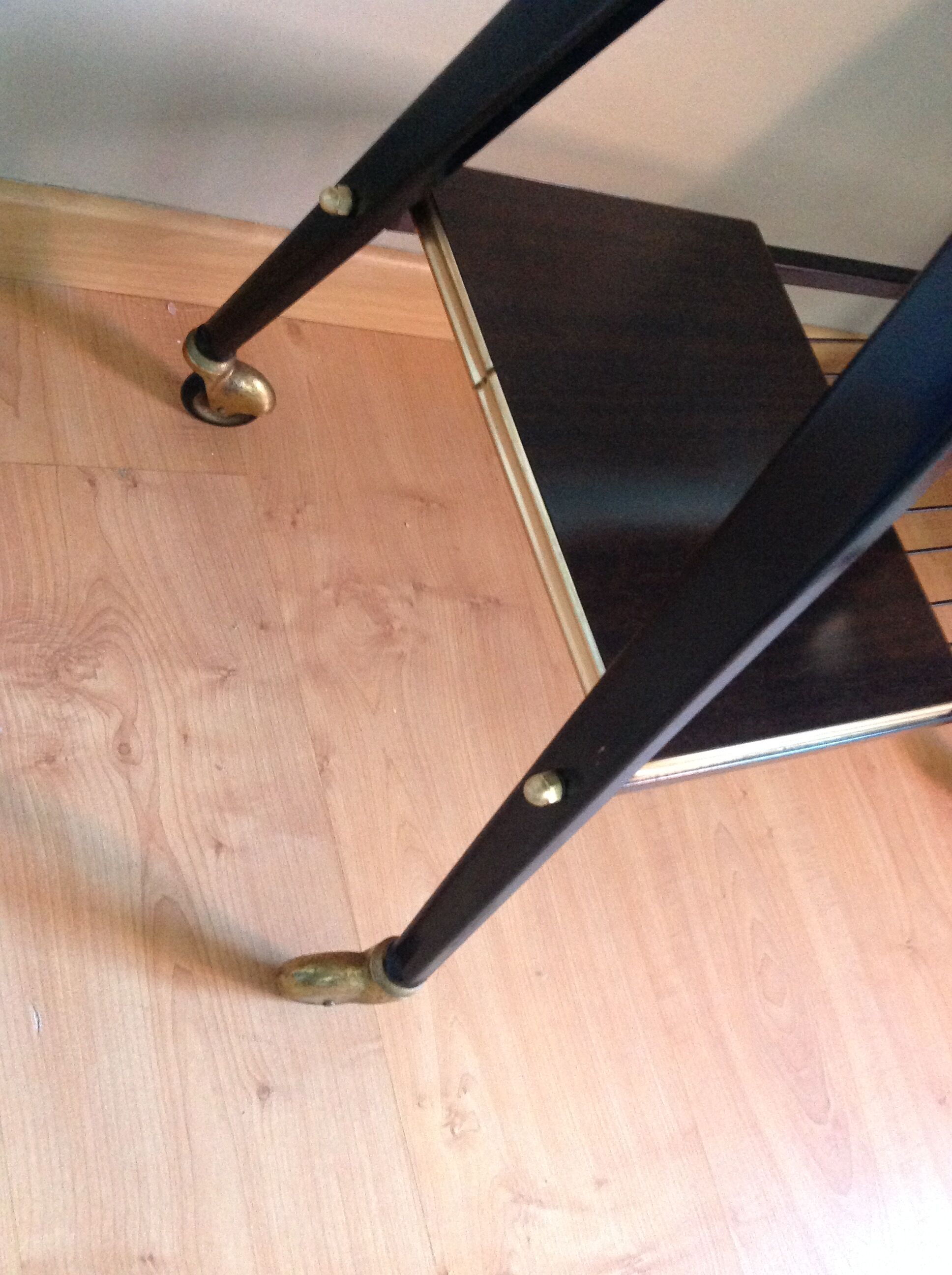 Formica TV table and compass feet, vintage years 60/7
