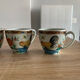 Lot 4 tasses haviland limoges pate celadon au coq