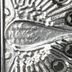 Antique Godinger silver plated metal trivet - peacock - made in Italy