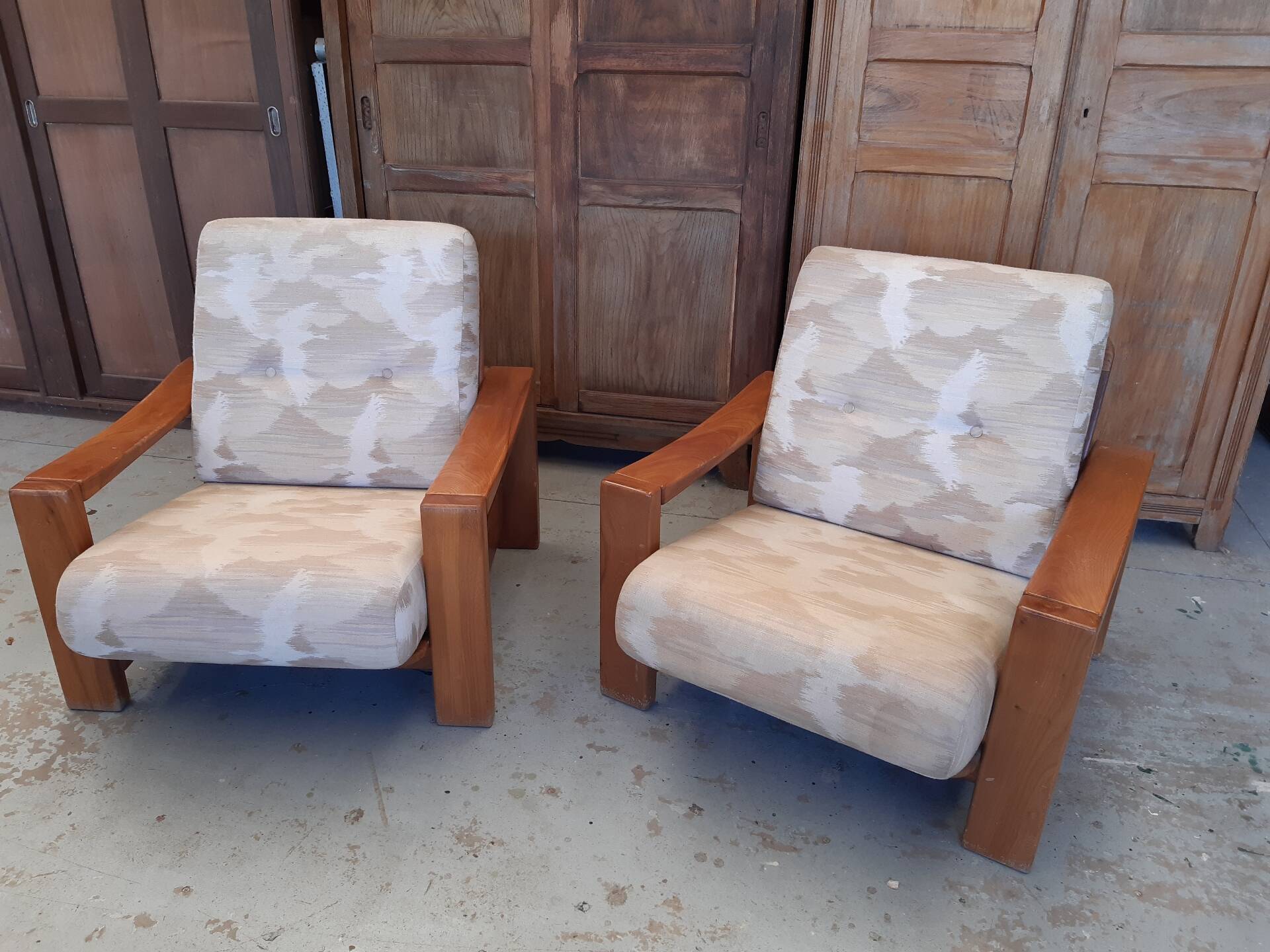 Paire de fauteuil design scandinave. 