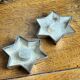 Pair of candlesticks, Star of David, silver-plated metal