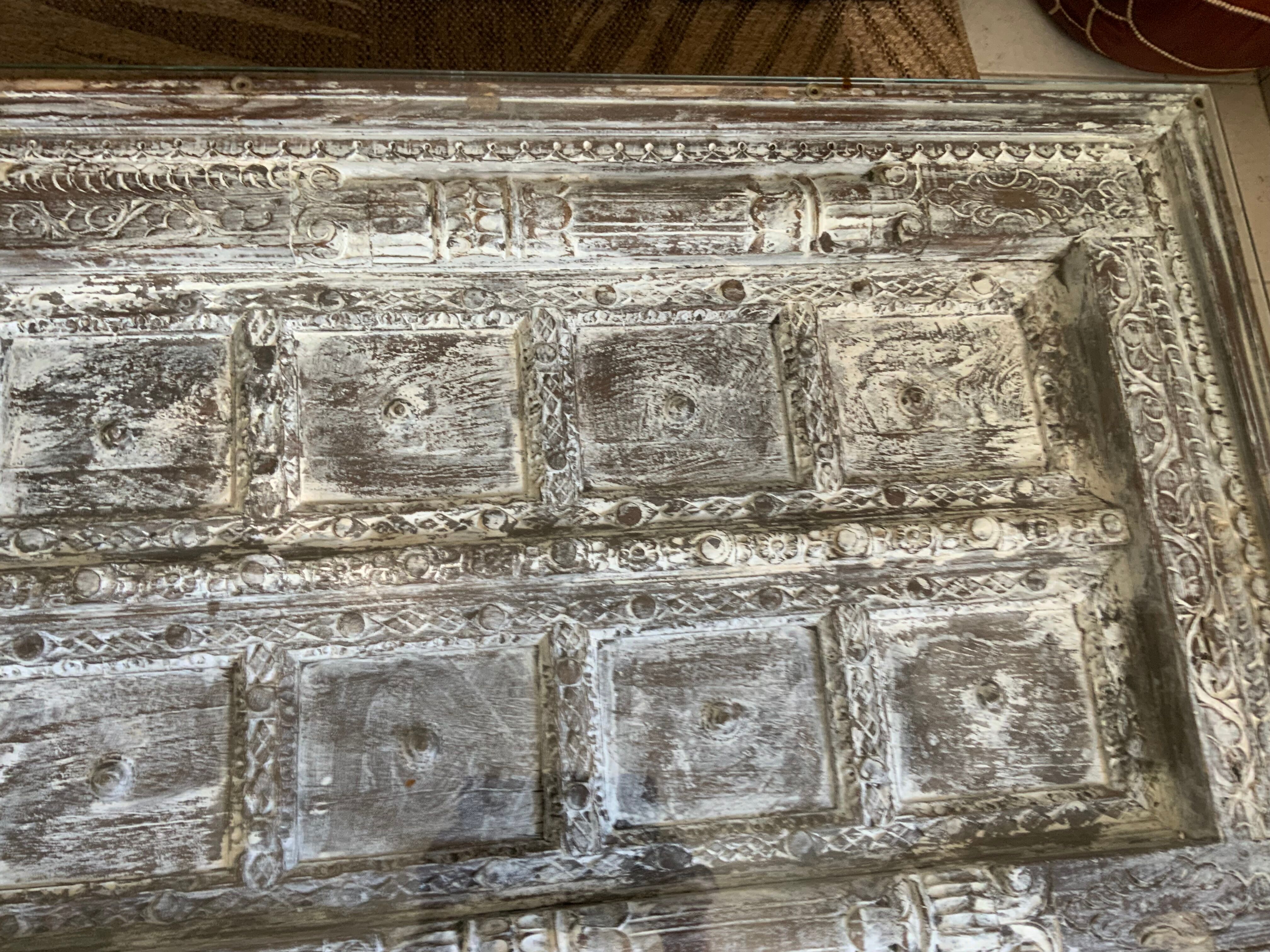 Coffee table, Hindu style, Pakistani, handmade