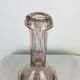Biot purple bubbled glass bottle vase