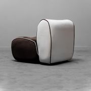 Fauteuil velours 1970