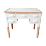 Wood and white desk