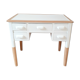Bureau bois et blanc