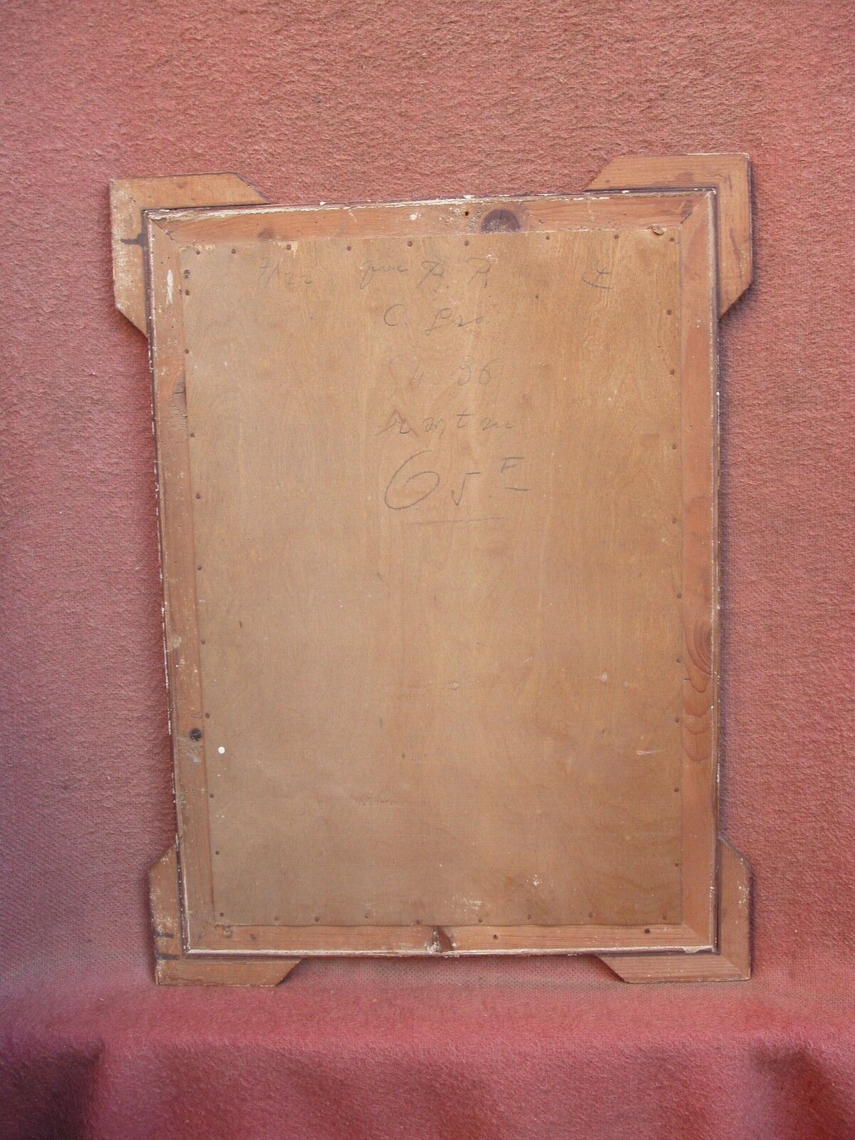 Old bevelled mirror, Napoleon III era and style