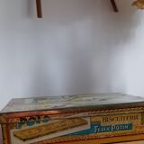 Boîte en tôle lithographiée Polo Félix Potin - Boîte en fer ancienne de collection