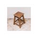 Vintage wooden stool square seat