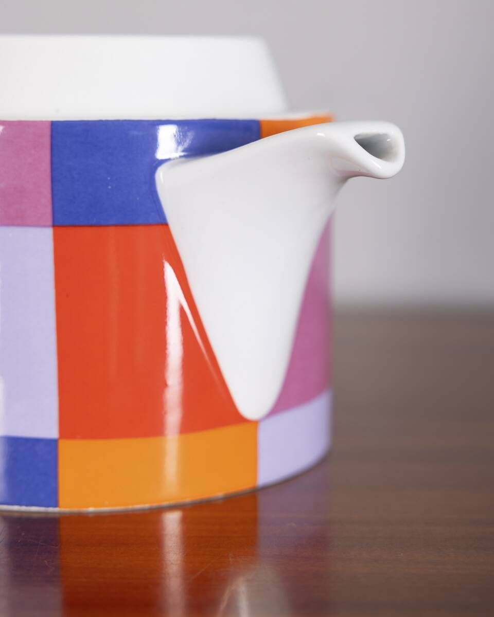 Vintage 1970s Ceramic Teapot by Ceramiche Pozzi, Compact Series