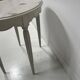 Art Deco style guéridon in patinated beech, 20th century.