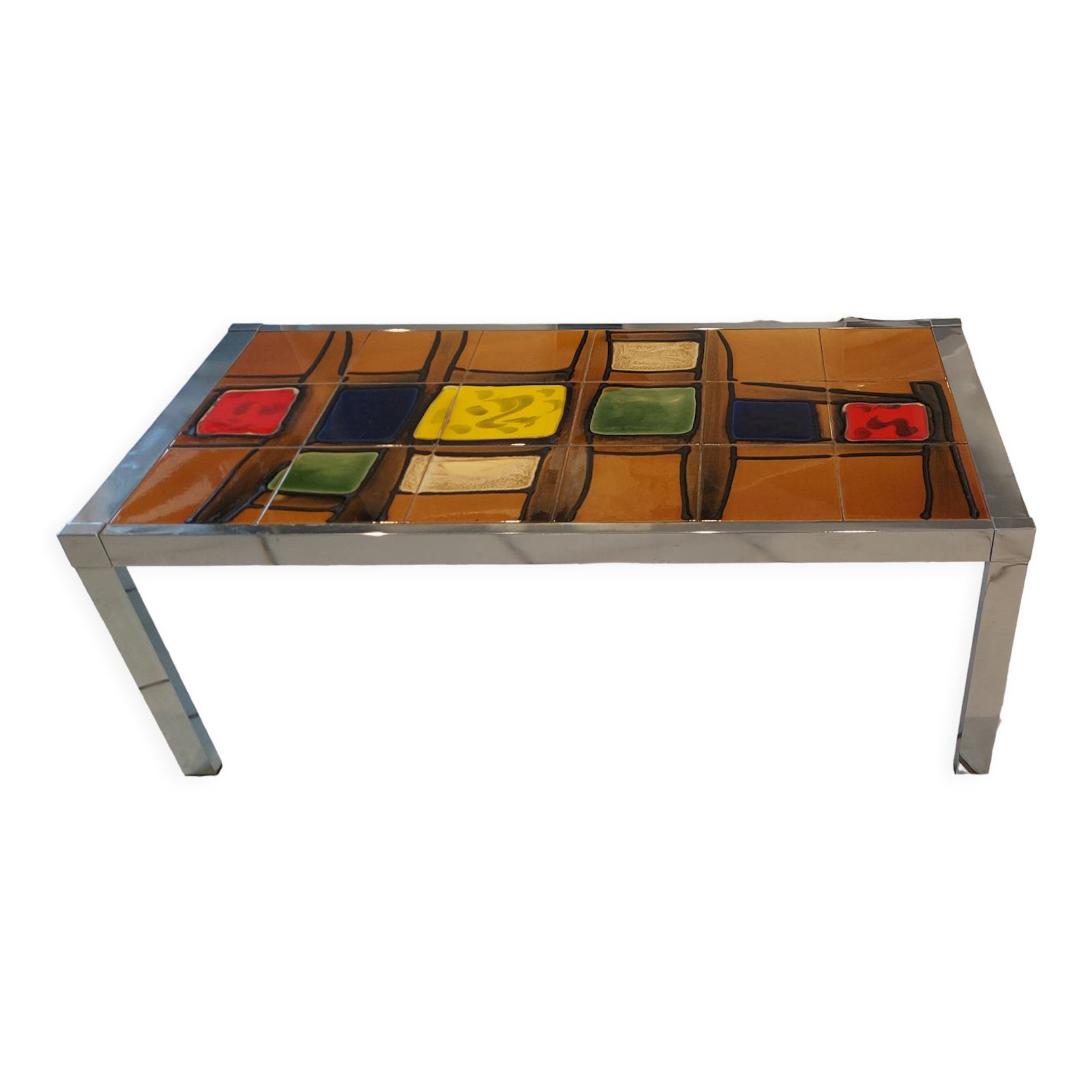 Vintage ceramic coffee table 1970s