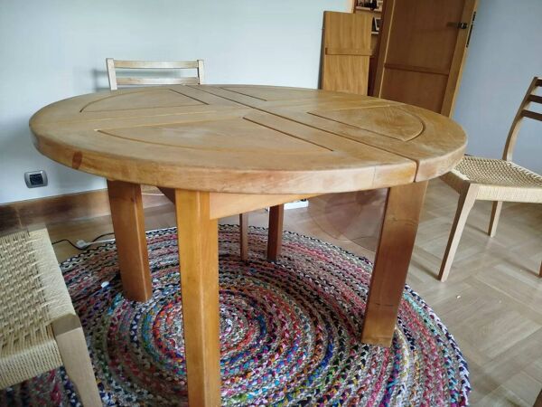 Table a allonge maison regain orme massif
