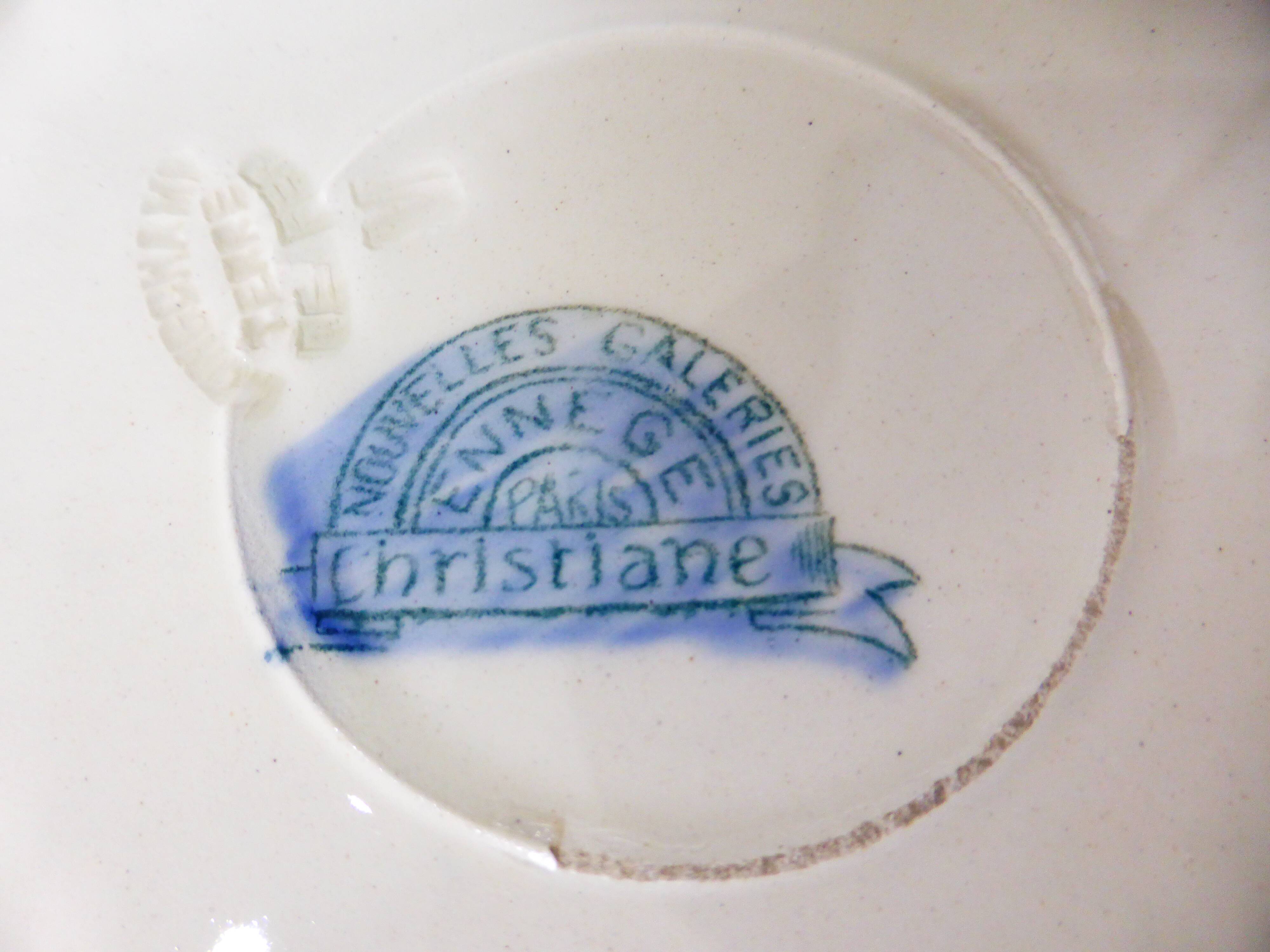 3 deep plates in ironstone from Longchamp model Christiane 220511