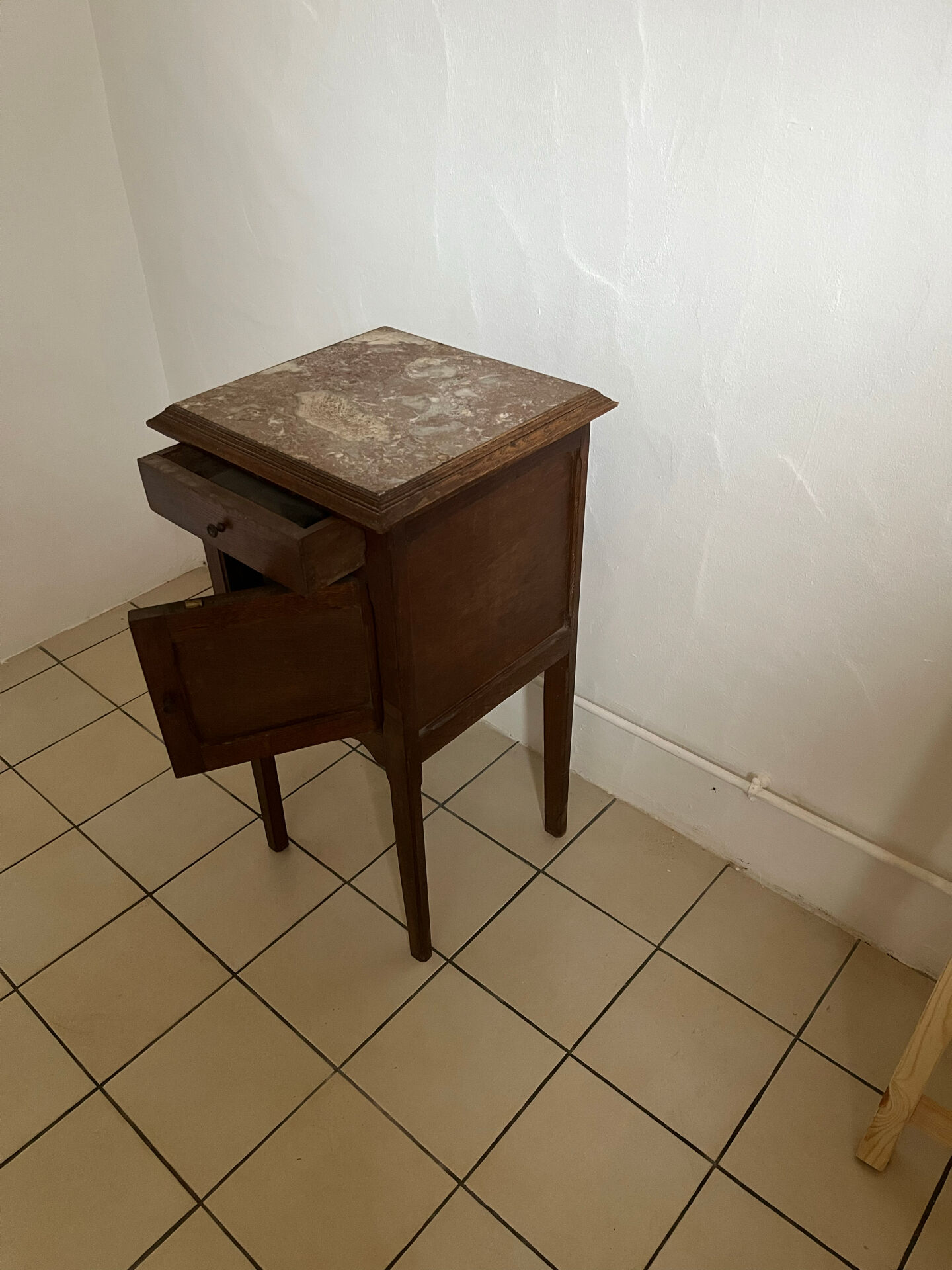 Nightstand or antique bedside table