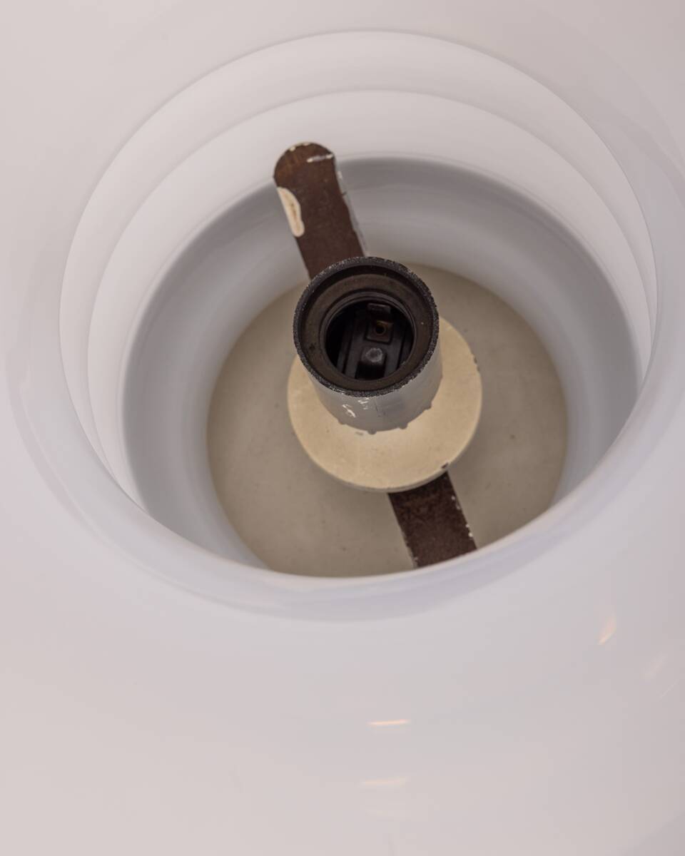 Grande lampe de table vintage des années 60 en verre de murano