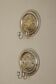 Pair of Vintage Silver/ Nickel Plated Swedish Sconce