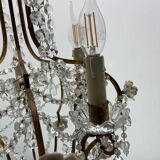 Vintage Crystal Rose Chandelier