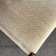 Lot of 4 vintage Scandinavian chairs in wood and golden fabric.