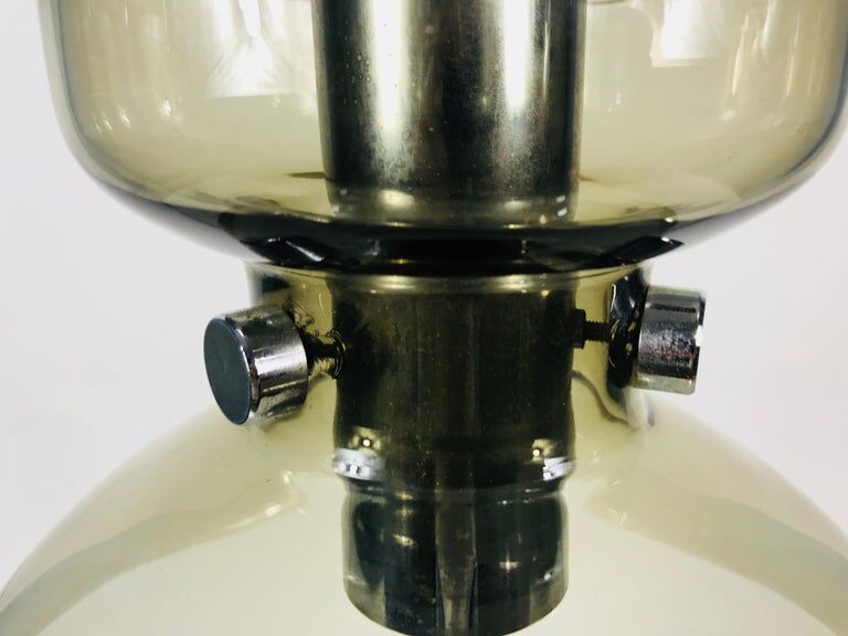 Suspension lamp made of rare glass from Limburg, 1970s