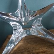 Bougeoirs cristal Daum France étoile de mer
